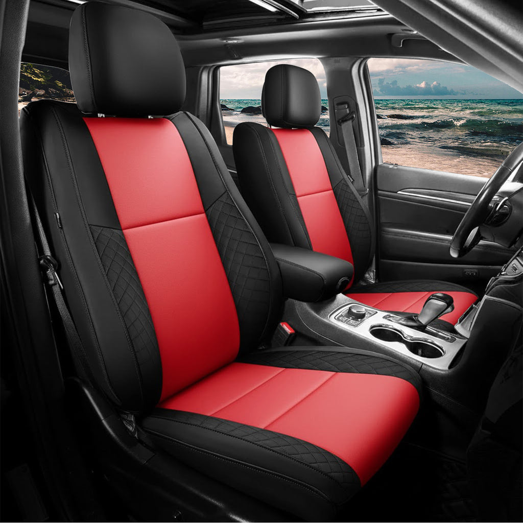 Jeep Grand Cherokee (2011–2021) Luxury Leather Seat Covers – Custom Fit Waterproof Full Set