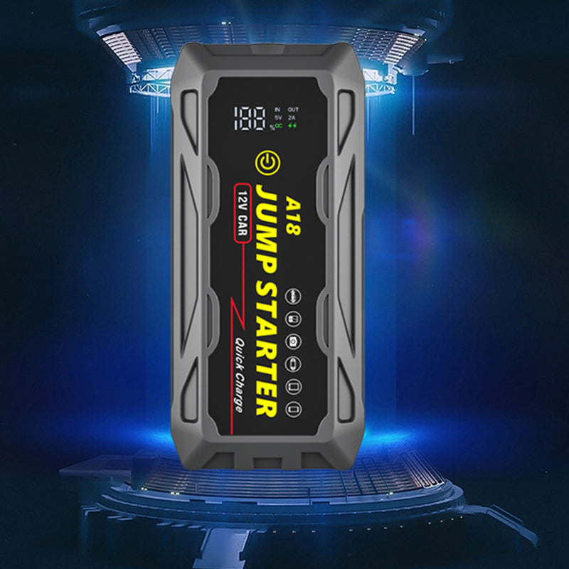 1500A UltraSafe Jump Starter – 12V Lithium Battery Booster for Gas & Diesel Vehicles with Power Bank & LED Flashlight