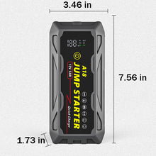 Load image into Gallery viewer, 1500A UltraSafe Jump Starter – 12V Lithium Battery Booster for Gas &amp; Diesel Vehicles with Power Bank &amp; LED Flashlight