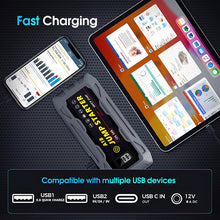 Load image into Gallery viewer, 1500A UltraSafe Jump Starter – 12V Lithium Battery Booster for Gas &amp; Diesel Vehicles with Power Bank &amp; LED Flashlight