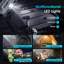 Load image into Gallery viewer, 1500A UltraSafe Jump Starter – 12V Lithium Battery Booster for Gas &amp; Diesel Vehicles with Power Bank &amp; LED Flashlight