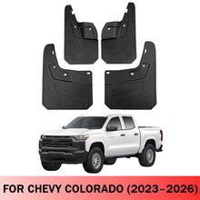 Load image into Gallery viewer, Amancarport® No‑Drill Mud Flaps for Chevrolet Colorado 2023–2026 Custom Fit All‑Weather Front &amp; Rear Splash Guards (4PCS)