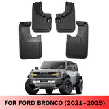 Amancarport® No-Drill Mud Flaps for Ford Bronco/Bronco Sport 2021-2025 Custom Fit All-Weather Splash Guards