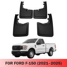 Load image into Gallery viewer, Amancarport® No-Drill Mud Flaps for Ford F-150 2021–2025 Custom Fit All-Weather Front &amp; Rear Splash Guards (4PCS)
