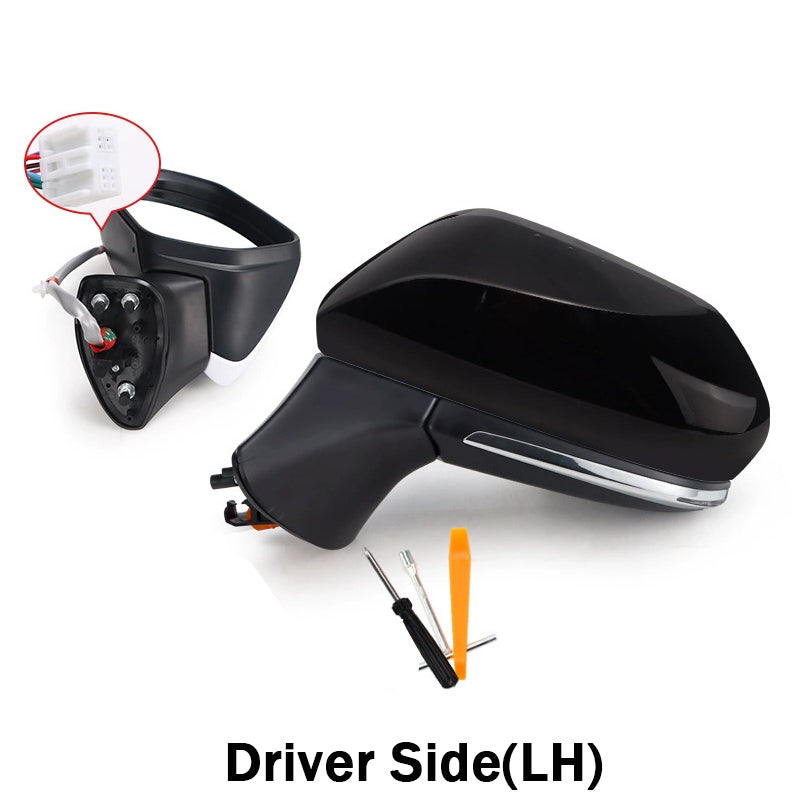Side View Mirror Assembly for Toyota Camry 2006–2011 & 2018–2024 (6th & 8th Gen), Left or  Right, OEM-Quality, 8-Pin Connector