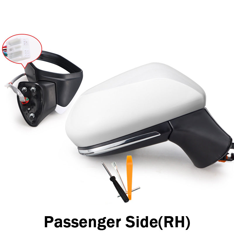 Side View Mirror Assembly for Toyota Camry 2006–2011 & 2018–2024 (6th & 8th Gen), Left or  Right, OEM-Quality, 8-Pin Connector