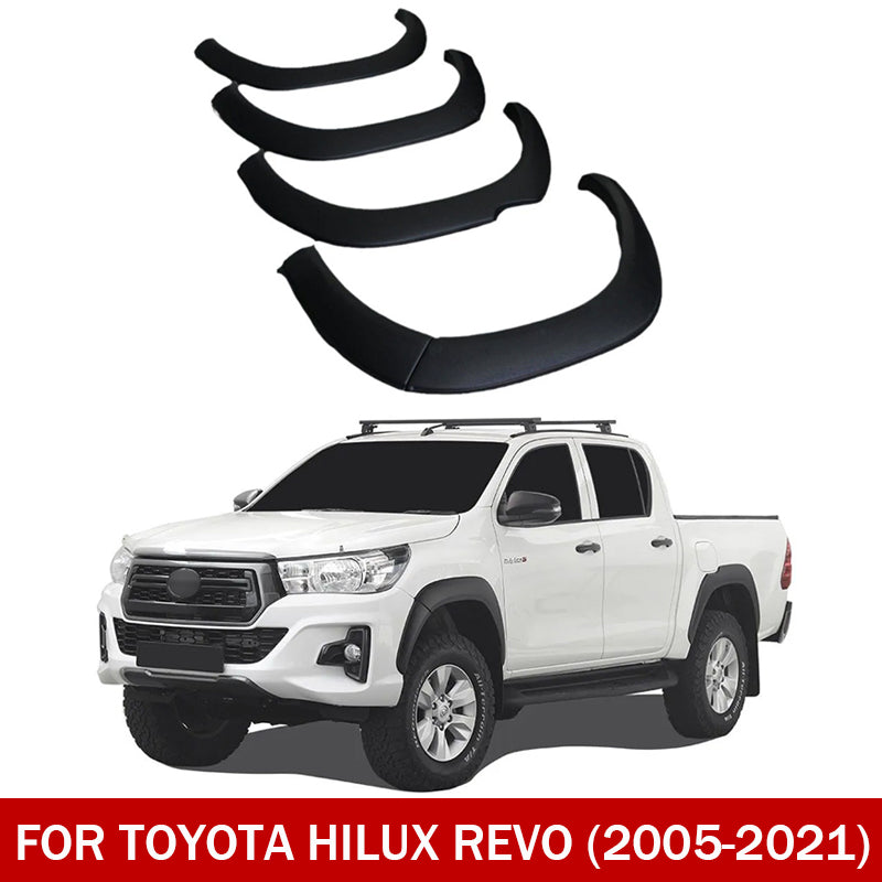 Fender Flares for 2005–20121 Toyota Hilux Revo – Front & Rear, 6-Piece Set