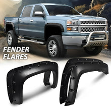 Load image into Gallery viewer, Front &amp; Rear Fender Flares Kit for 2007–2013 Chevy Silverado 1500 Long Bed – Textured Finish (Not for GMC Sierra)