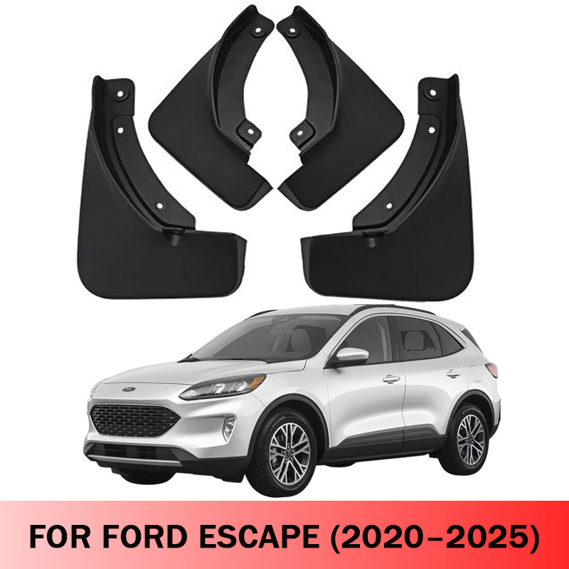 Mud Flaps for Ford Escape 2020–2025 Base Model No-Drill Custom Fit All-Weather Front & Rear Splash Guards (4PCS)