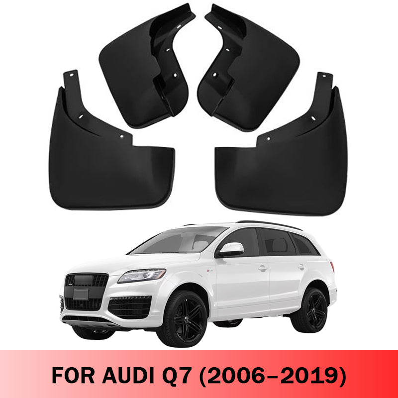 Mud Flaps for Audi Q7 2006–2019 No-Drill Custom Fit All-Weather Front & Rear Splash Guards (4PCS)