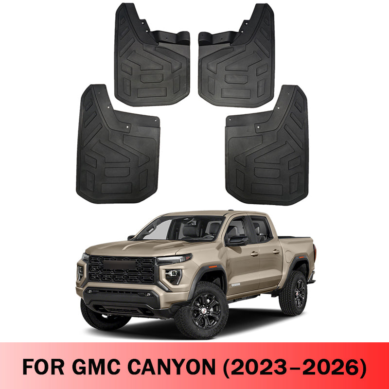 Mud Flaps for GMC Canyon 2023–2026 No-Drill Custom Fit All-Weather Front & Rear Splash Guards (4PCS)
