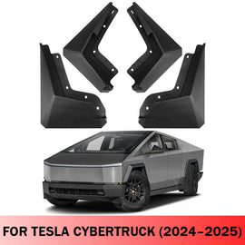 Amancarport® Mud Flaps for Tesla Cybertruck 2024–2025 No-Drill Custom Fit Splash Guards (4PCS)