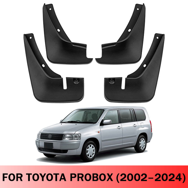 Mud Flaps for Toyota Probox 2002–2024 No-Drill Custom Fit All-Weather Front & Rear Splash Guards (4PCS)