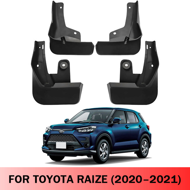 Mud Flaps for Toyota Raize / Rocky 2020–2021 No-Drill Custom Fit All-Weather Front & Rear Splash Guards (4PCS)