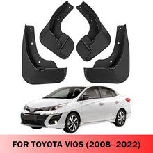 Load image into Gallery viewer, Mud Flaps for Toyota Vios 2008–2022 No-Drill Custom Fit All-Weather Front &amp; Rear Splash Guards (4PCS)