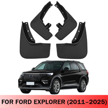 Load image into Gallery viewer, Mud Flaps for Ford Explorer 2011–2025 No-Drill Custom Fit All-Weather Front &amp; Rear Splash Guards (4PCS)