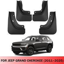 Load image into Gallery viewer, Mud Flaps for Jeep Grand Cherokee Non-L 2011–2025 No-Drill Custom Fit All-Weather Front &amp; Rear Splash Guards (4PCS)