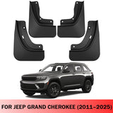 Mud Flaps for Jeep Grand Cherokee Non-L 2011–2025 No-Drill Custom Fit All-Weather Front & Rear Splash Guards (4PCS)
