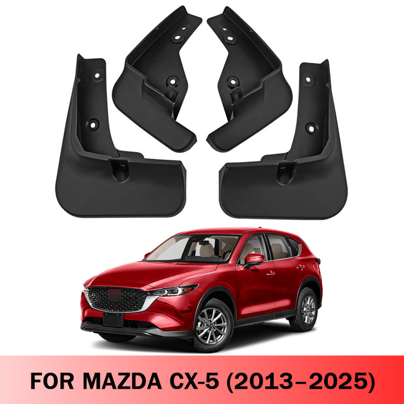Mud Flaps for Mazda CX-5 2013–2025 No-Drill Custom Fit All-Weather Front & Rear Splash Guards (4PCS)