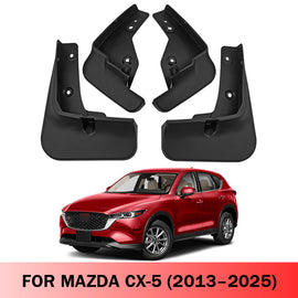 Mud Flaps for Mazda CX-5 2013–2025 No-Drill Custom Fit All-Weather Front & Rear Splash Guards (4PCS)
