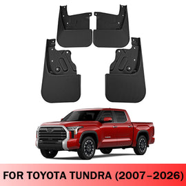 Amancarport® Custom Fit Mud Flaps for Toyota Tundra 2007–2026 No-Drill All-Weather Splash Guards (4-PC Set)