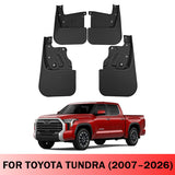 Amancarport® Custom Fit Mud Flaps for Toyota Tundra 2007–2026 No-Drill All-Weather Splash Guards (4-PC Set)