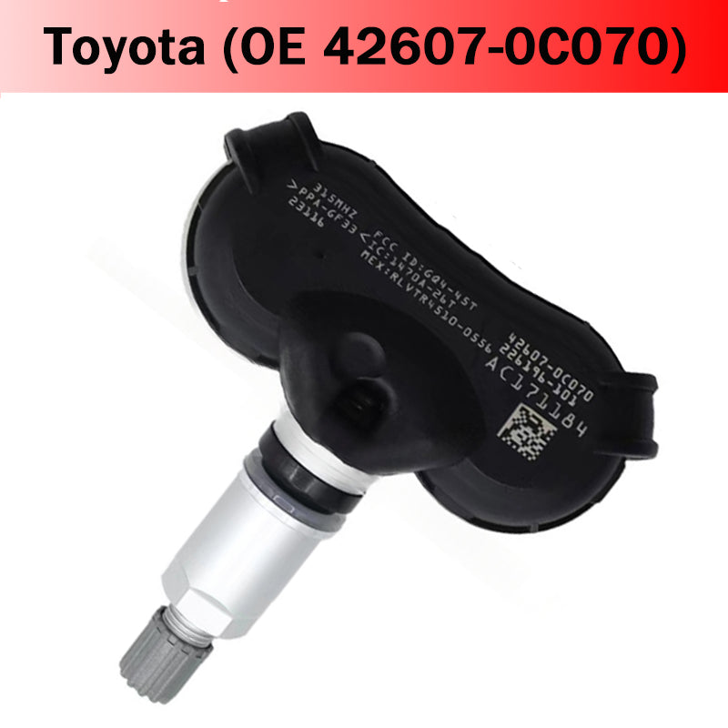 OEM 42607-0C070 TPMS Sensor 4-Pack for Toyota & Lexus – Direct Fit Tire Pressure Monitoring System Replacement