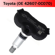 Load image into Gallery viewer, OEM 42607-0C070 TPMS Sensor 4-Pack for Toyota &amp; Lexus – Direct Fit Tire Pressure Monitoring System Replacement