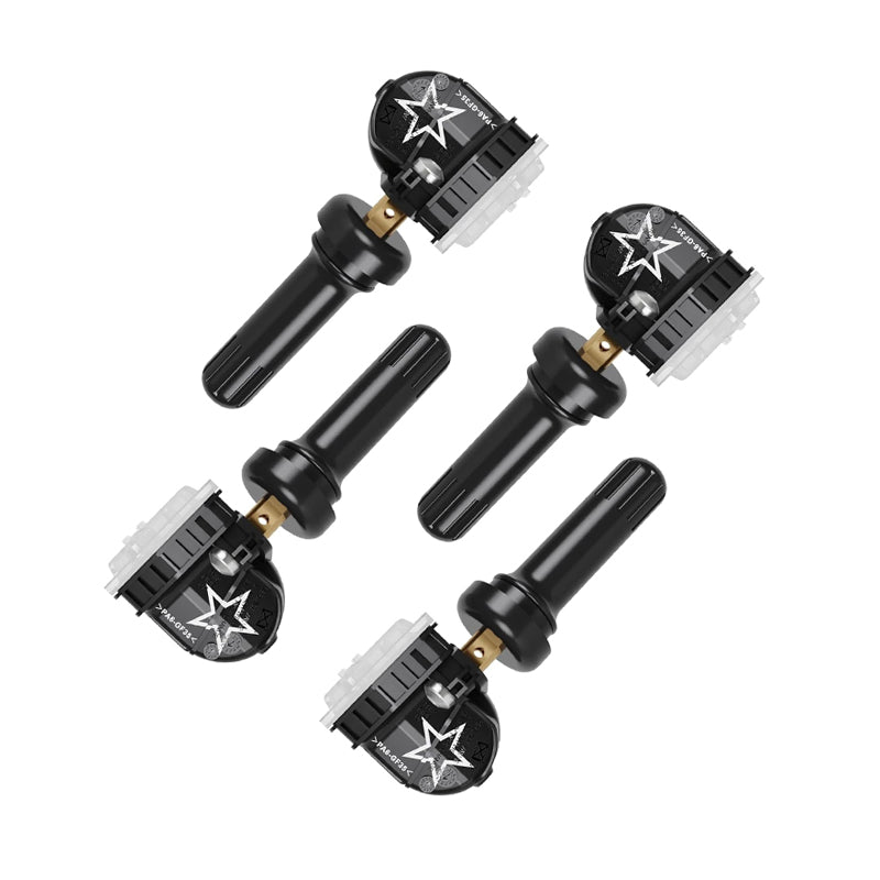 OEM 13598771 TPMS Sensor 4-Pack for Chevrolet Silverado, GMC Sierra, Cadillac – Direct Fit Tire Pressure Monitoring System Replacement