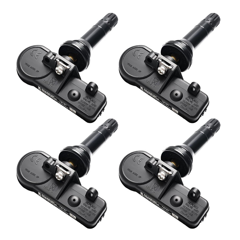 OEM 56029398AB TPMS Sensor 4-Pack for Jeep Dodge Chrysler Ram – Pre-Programmed Tire Pressure Monitoring System, Direct Fit Replacement
