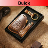 Genuine Leather Key Fob Cover for Buick (3-6 Button)