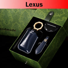 Load image into Gallery viewer, Premium Leather Key Fob Protector Housing for Lexus ES300h, ES350, GS200t, GS350, GS450H, GS F, RC200t, RC300