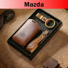 Load image into Gallery viewer, Genuine Leather Key Fob Cover for Mazda