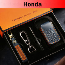 Load image into Gallery viewer, Genuine Leather Honda Key Fob Cover – 2-7 Button Smart Key Case (Civic/Accord/CR-V/Pilot)