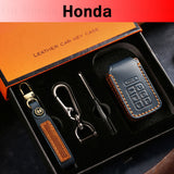 Genuine Leather Honda Key Fob Cover – 2-7 Button Smart Key Case (Civic/Accord/CR-V/Pilot)