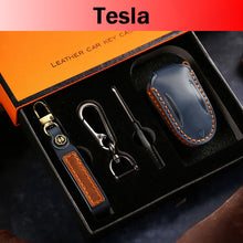 Load image into Gallery viewer, Genuine Leather Key Fob Cover for Tesla Model 3/Y/S/X