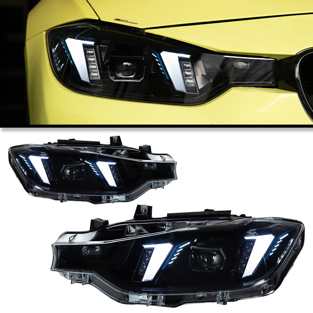 Suitable for 2013–2018 BMW 3 Series F30 LED Headlight Assembly Upgrade with Projector Lens and DRL