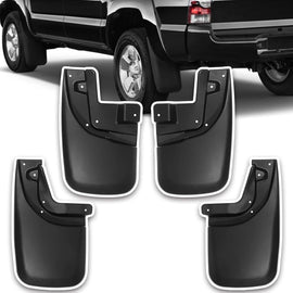 Mud Flaps for Toyota Tacoma (2005-2025) - 4pcs No-Drill Splash Guards Mudguards Kit