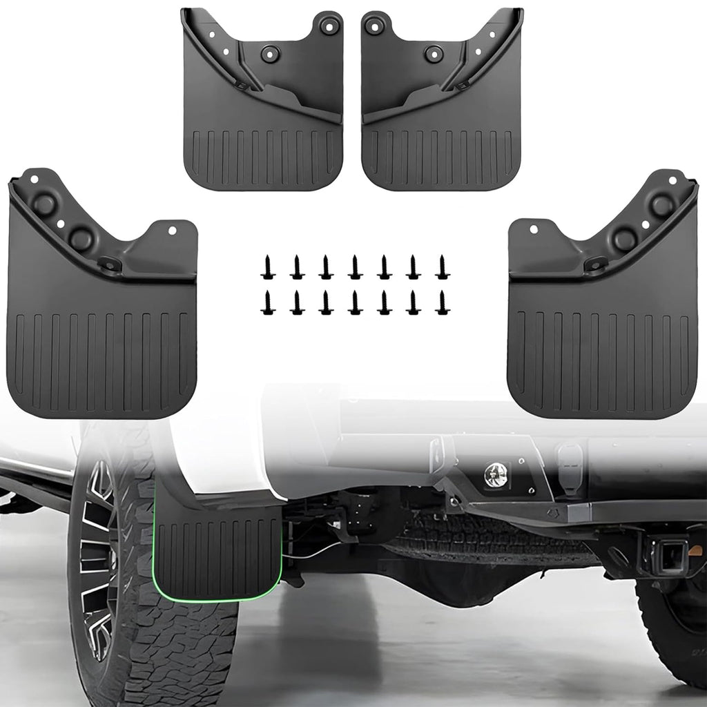 Mud Flaps for Toyota Tacoma (2005-2025) - 4pcs No-Drill Splash Guards Mudguards Kit