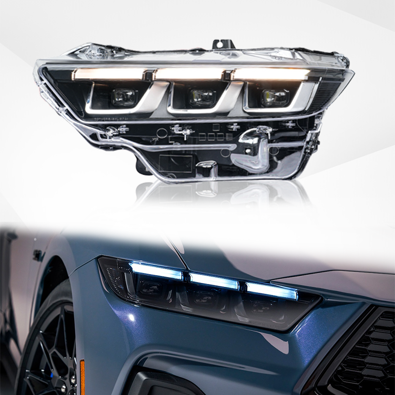 For Ford Mustang S650 Headlight Assembly 2023–2025 | Sequential Turn Signal | Plug & Play