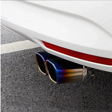 Load image into Gallery viewer, Car Exhaust Pipe  Square mouth exhaust tip Straight curved car exhaust