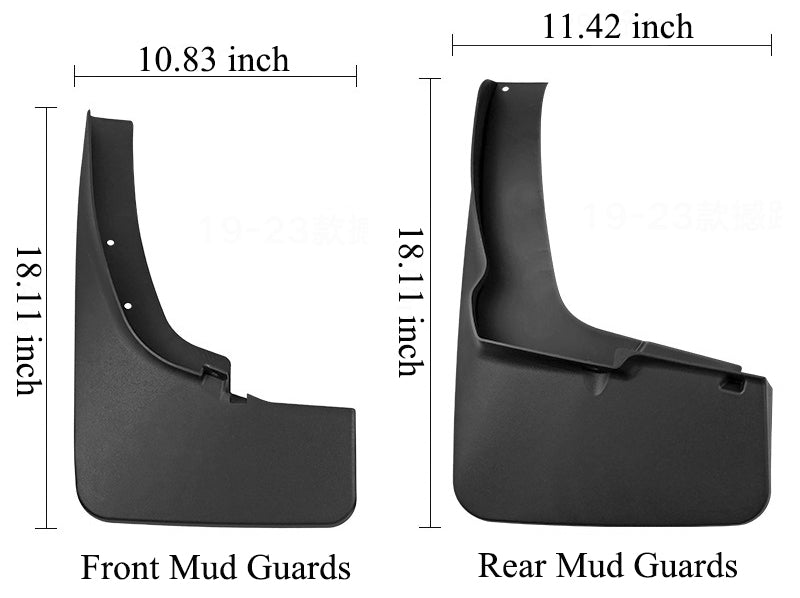 Durable Mud Flaps for Ford Ranger 2019-2023