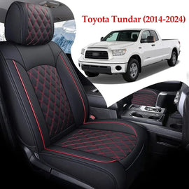 Custom Leather Car Seat Covers Full Set For Toyota Tundra (2014-2025)