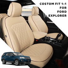 Load image into Gallery viewer, Amancarport Custom Fit Car Seat Covers Full Set For Ford Explorer 7 Seats (2016-2019)