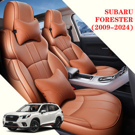 Custom Leather Car Seat Covers Full Set For Subaru Forester(2009-2024)