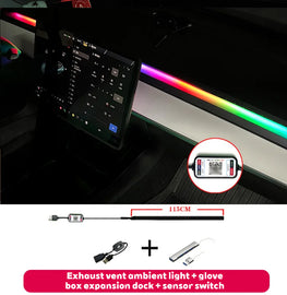 Suitable For Tesla Model 3/Y 2016-2024 Dashboard Streamer Atmosphere Light