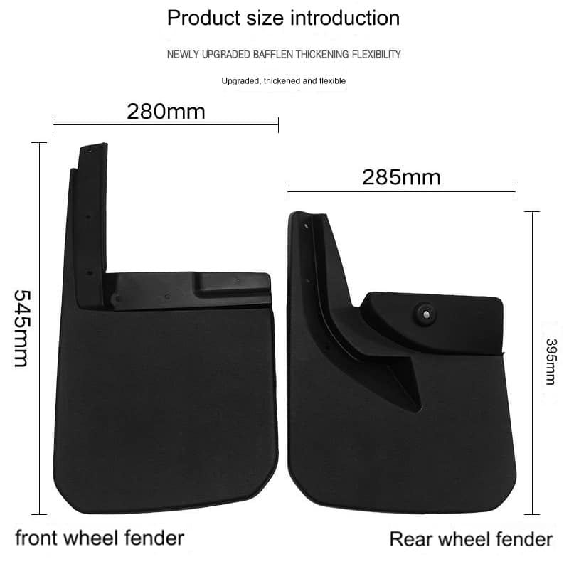 Splash Guards Kit Compatible with Jeep Wrangler JL 2019-2022