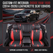 Load image into Gallery viewer, Custom For Dodge Ram Luxury All-inclusive Nappa Leather Car Seat Covers Full Set Compatible with Ram 1500(2014-2026)