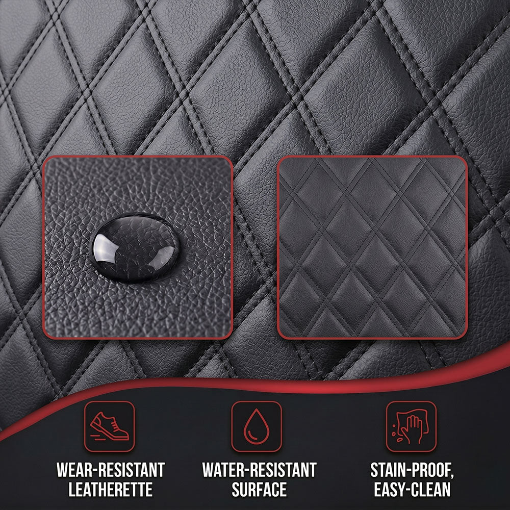 Custom For Dodge Ram Luxury All-inclusive Nappa Leather Car Seat Covers Full Set Compatible with Ram 1500(2014-2026)