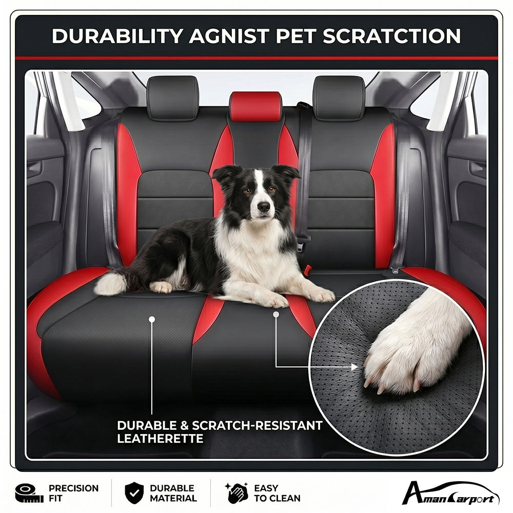Custom For Honda Civic(2022-2026) Luxury Leather Car Seat Cover Full Set
